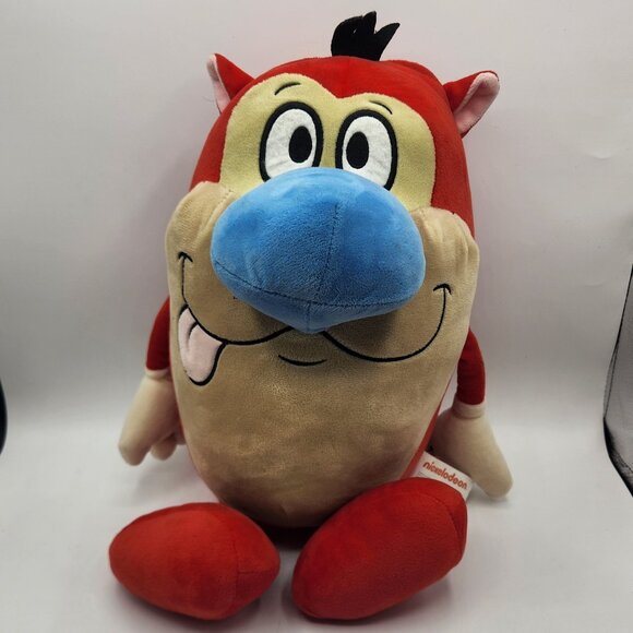 Nickelodeon Ren and Stimpy Plush Toy, Red Stimpy Soft Plushy Medium - Picture 1 of 5